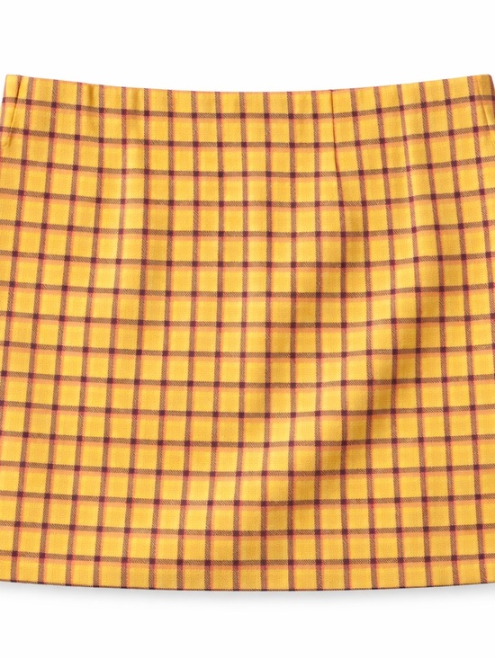 Urban Outfitters Dresses & Skirts - Urban Outfitters Yellow Plaid Mini Skirt Women’s A-Line Y2K Preppy Size M